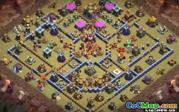 COC Town Hall 14 Base Layouts & Maps for Home Village #13244