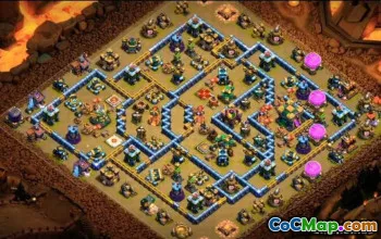 Coc Town Hall 14 Tata Letak & Peta untuk Desa Rumah #13343