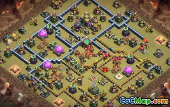 CoC Town Hall 14 Base Layouts & Maps for Home & War #14420