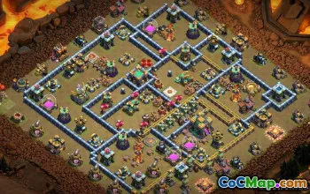 COC Town Hall 14: Ev, Savaş, Kupa için Temel Düzenler ve Haritalar #13877