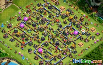 COC Town Hall 14 Baslayouter: Kartor för krig, jordbruk och mer #14986
