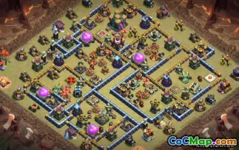 Tòa thị chính Coc 14 Bố cục cơ sở & Bản đồ cho Chiến tranh & Trang chủ #13566