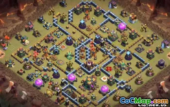 Tòa thị chính Coc 14 Bố cục cơ sở & Bản đồ cho Chiến tranh & Trang chủ #13571