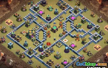 Tòa thị chính Coc 14 Bố cục cơ sở & Bản đồ cho Chiến tranh & Trang chủ #13585