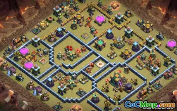 Tòa thị chính Coc 14 Bố cục cơ sở & Bản đồ cho Chiến tranh & Trang chủ #14109