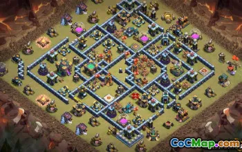 CoC Town Hall 14 Base Layouts: Maps for War & Trophies #10636