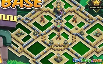 COC Town Hall 14 Base Düzenleri: Savaş ve Kupa için Haritalar #14350
