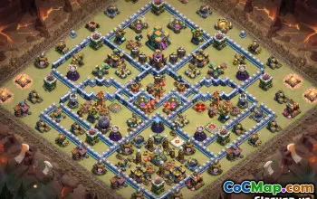 COC Town Hall 14 Baslayouter & Maps - Home & War Base #13312