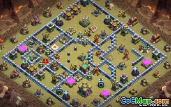 Tòa thị chính Coc 14 Bố cục cơ sở & Bản đồ - căn cứ gia đình & chiến tranh #13618