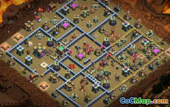 COC Town Hall 14 Base Düzenleri ve Haritalar - Ev, Savaş, Kupa #13886