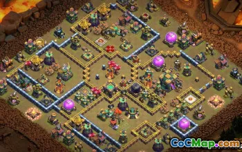 COC radnice 14: Rozložení základny, mapy a odkazy #14349