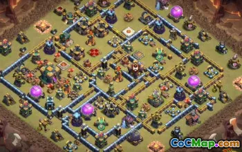 COC Town Hall 14 Base Düzenleri: Strateji için Haritalar ve Bağlantılar #13477