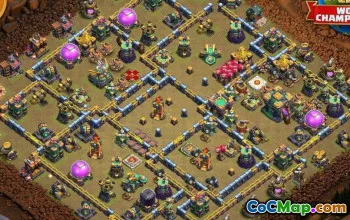 COC Town Hall 14 Temel Düzenler ve Haritalar - Kupa ve Savaş Üssü #14904