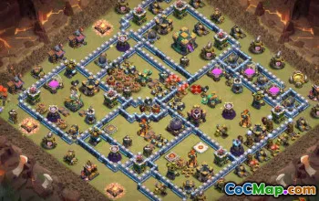 COC Town Hall 14 Baslayouter, kartor och krigsbaser #13328