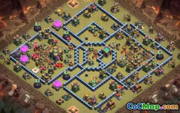 CoC Town Hall 14 Base Layouts & Maps | War, Trophy, Home Village #27683