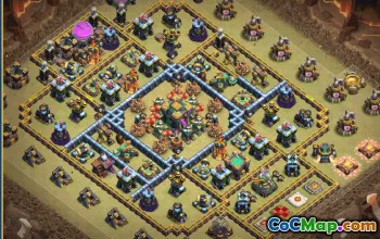 CoC Town Hall 14 Base Layouts & Maps | War, Trophy, Home Village #28681