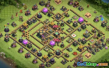 CoC Town Hall 14 Base Layouts: Trophy & Farming Maps #16662