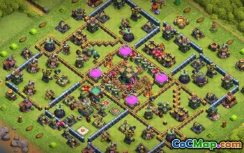 CoC Town Hall 14 Base Layouts: Trophy & Farming Maps #16667
