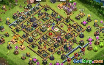 CoC Town Hall 14 Base Layouts & Trophy Map Link #15446
