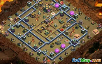 Tòa thị chính Coc 14 Bố cục cơ sở & Bản đồ chiến lợi phẩm | Sao chép ngay! #13538