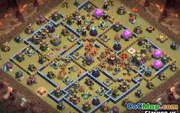 COC Town Hall 14 Base Düzenleri: Savaş, Çiftçilik ve Bağlantılar #13478