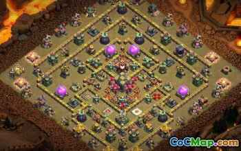 COC Town Hall 14 Baslayouter: Krig, jordbruk och mer #16145