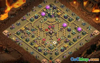 COC Town Hall 14 Baslayouter: Krig, jordbruk och mer! #16152