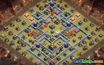 COC Town Hall 14 Baslayouter: War & Home Village Maps #13329