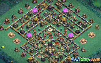 COC Town Hall 14 Baslayouter: War, Trophy & Farming Maps #14511