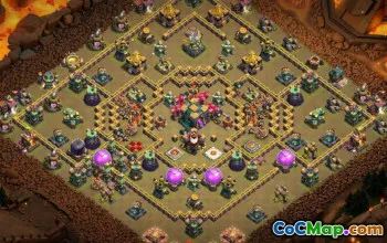 COC Town Hall 14 Baslayouter: War, Trophy, Farming Maps #15997