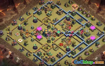 COC Town Hall 14 Baslayouter: War, Trophy & Farming Maps #16395