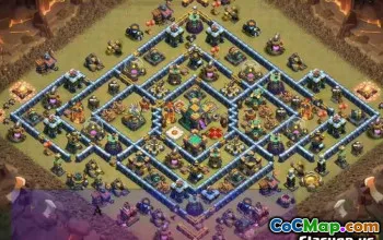 Tata Letak Pangkalan Kota Coc Town: Perang, Trofi & Peta Rumah #13338