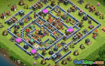 Tòa thị chính Coc 14 Bố cục cơ sở: Chiến tranh, Trophy & Home Maps #13528
