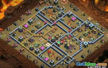 COC Town Hall 14 Base Düzenleri: Savaş, Kupa ve Ev Haritaları #13870