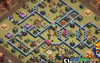 COC Town Hall 14 Base Düzenleri: Savaş, Kupa ve Ev Haritaları #14412