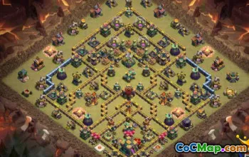 COC Town Hall 14 Base Düzenleri: Savaş, Kupa ve Ev Haritaları #15595