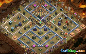 CoC Town Hall 14 التخطيطات الأساسية: الحرب والكأس والخرائط الرئيسية #16603