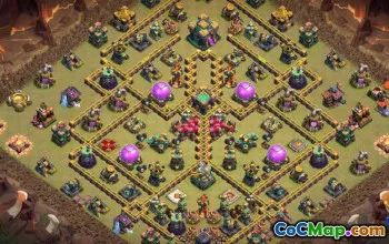 CoC Town Hall 14 التخطيطات الأساسية: الحرب والكأس والخرائط الرئيسية #16651