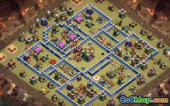 Coc Town Hall 14 Basislayouts: Krieg, Trophäen- und Heimatdorf #13327