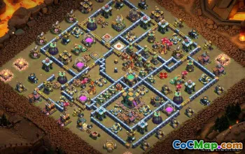 COC Town Hall 14 Base Düzenleri: Savaş, Kupa ve Ev Köyü #13874