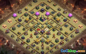 COC Town Hall 14 Base Düzenleri: Savaş, Kupa ve Ev Köyü #15684