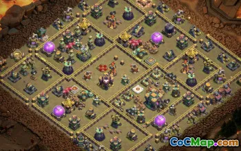 COC Town Hall 14 Base Düzenleri: Savaş, Kupa ve Ev Köyü #15834
