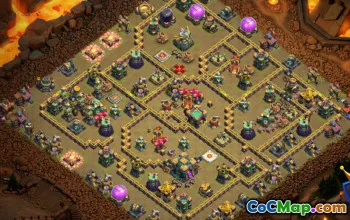 CoC Town Hall 14 التخطيطات الأساسية: الحرب والكأس والقرية الرئيسية #16399