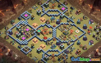 CoC Town Hall 14 Base Layouts: War, Trophy & Hybrid Maps #10633