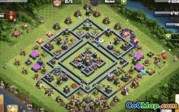 CoC Town Hall 14 Bases & Layouts | War, Trophy, Home Village #31583