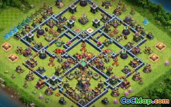 COC Town Hall 14: Temel Düzenleri Kopyala ve Haritalar #15299