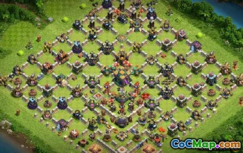 Municipio COC 14 Layout di base ibridi e mappe #12804