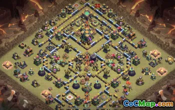 CoC Town Hall 14 Layouts: Home, Trophy & War Base Maps #15449