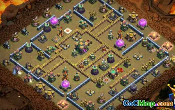 COC Town Hall 14 Düzenleri: Ev, Savaş ve Kupa Üssü Haritaları #14551
