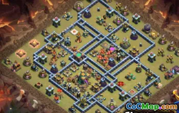 COC Town Hall 14 Düzenleri: Savaş, Kupa ve Ev Köyü Haritaları #14115